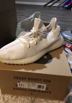 Yeezys triple white