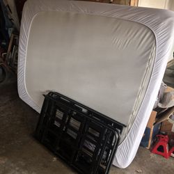 Full Size Mattress And Bedframe No Box spring Needed 