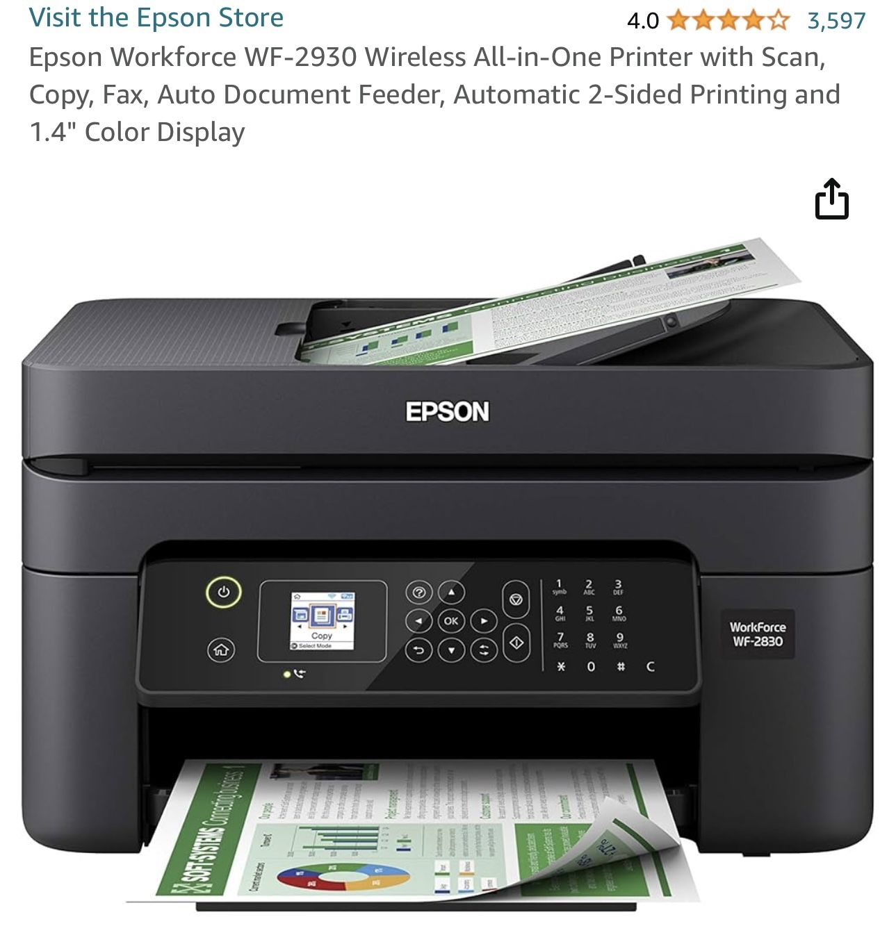 Epson Workforce Printer