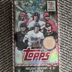 2025 Topps Baseball SEALED HOLIDAY ADVENT CALENDAR BOX MLB Cards