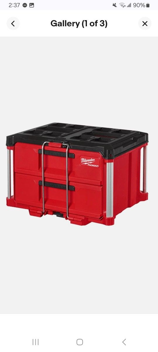 Milwaukee Packout 2-Drawer Toolbox NEW