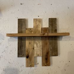 Hand Crafted Key Holder With Shelf