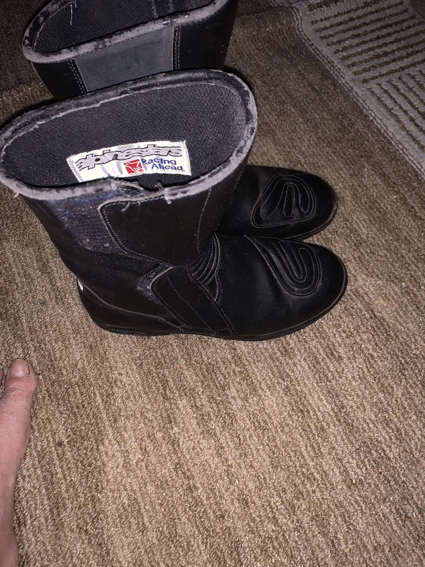 Sports bike riding boots