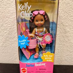 Surfer Desiree Doll Kelly Club 2000 NIB 28379 Vintage Mattel Barbie ncludes a Pink Shovel and Bucket