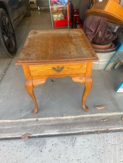 Wooden Nightstand Table