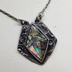 ART DECO ABALONE ONE OF A KIND NECKLACE 