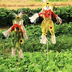 Brand New Scarecrow Fall Decor, Small Fall Harvest Scarecrow Halloween Scarecrow Decorations Easter Decor