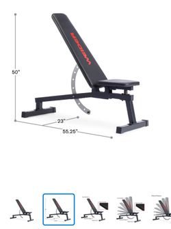 Fully assembled adjustable bench with multiple positions. 410lbs weight limit.