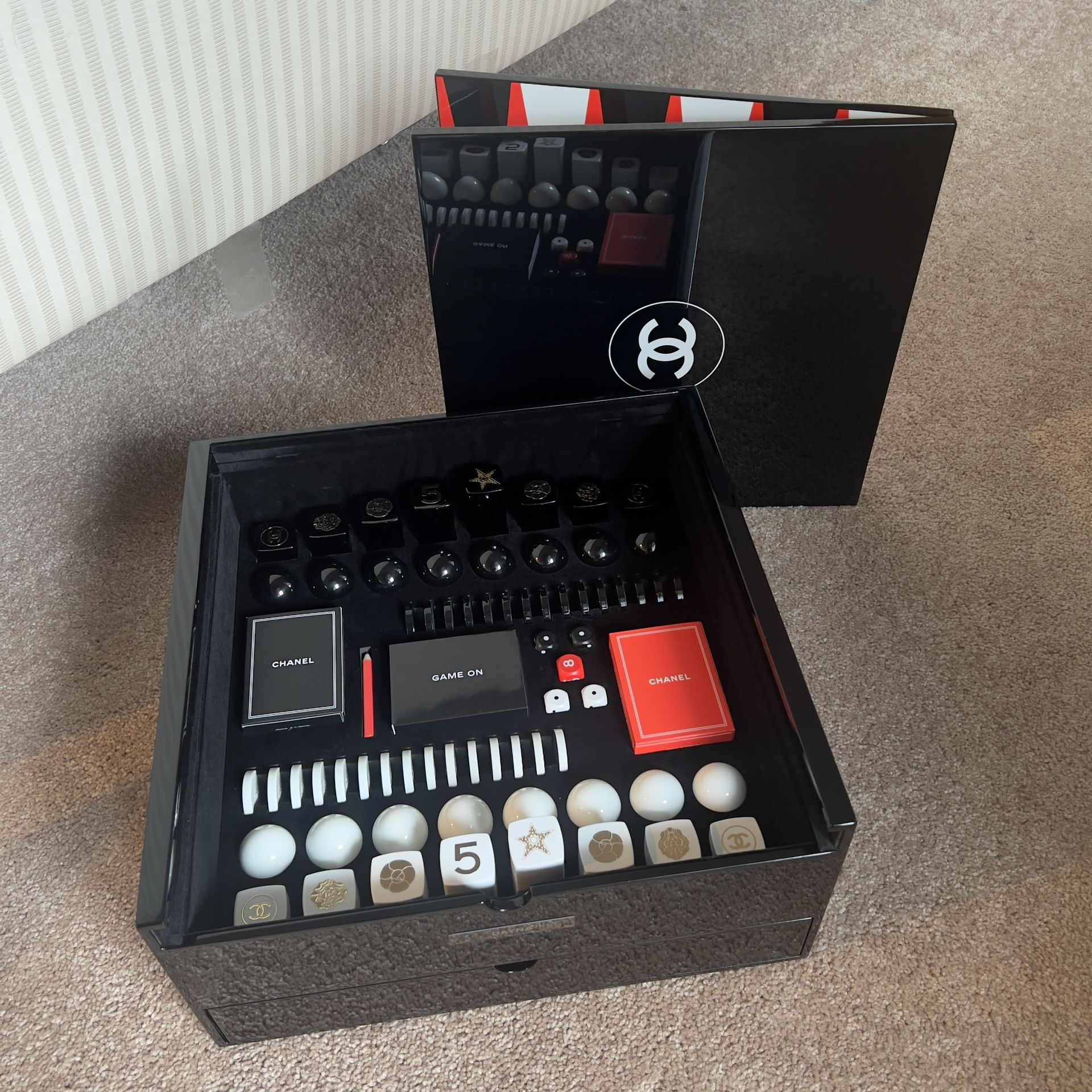 CHANEL Promotional Game Set - Chess, Checkers, Backgammon