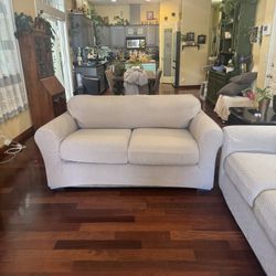 Sofas, brown 92” And 70” Good condition 