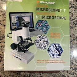 Celestron Digital Microscope Kit 40X to 600X Power New Never Used