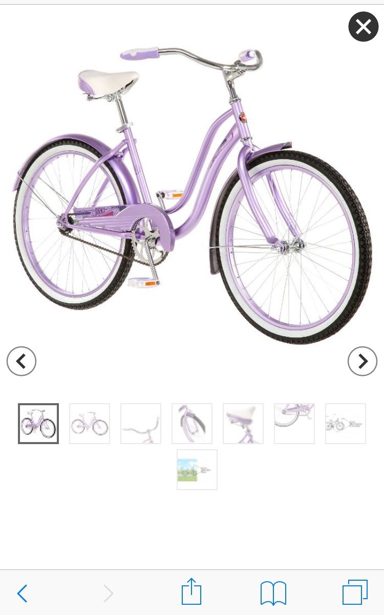 Basket Schwinn Talia Women's Cruiser Bicycle Purple Schwinn