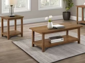 Amber wood coffee table