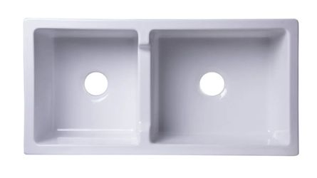 Alfi brand 36" Double Basin Thick Wall Farmhouse Fireclay Kitchen Sink