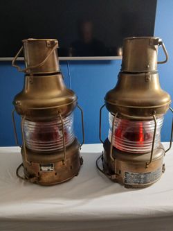 Vintage koito ships oil lamps