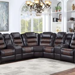 🔥Premium Quality~Brand New Leather Sofa For Sale.