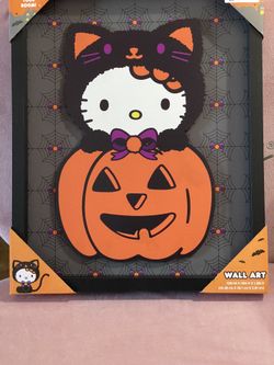 Hello Kitty Halloween Wall Art Decor