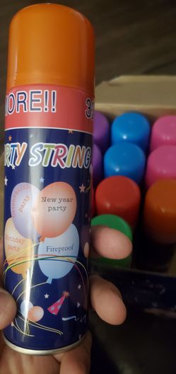 New Party String Spray Cans - Box of 12