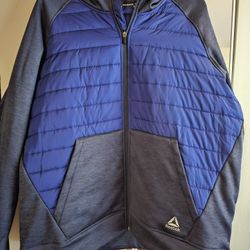 New.  Men's 3XL Reebok Hooded Quilted Jacket