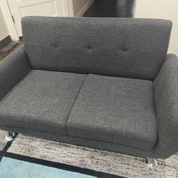 Grey Sofa and Loveseat, Pristine Condition.