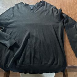 Chase Bank Lands End V Neck Sweater 