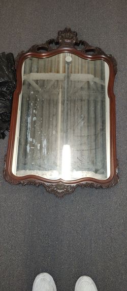 Vintage Wooden Mirror