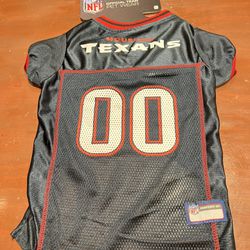 Pets First NFL Houston Texans Jersey Dog Shirt Size L