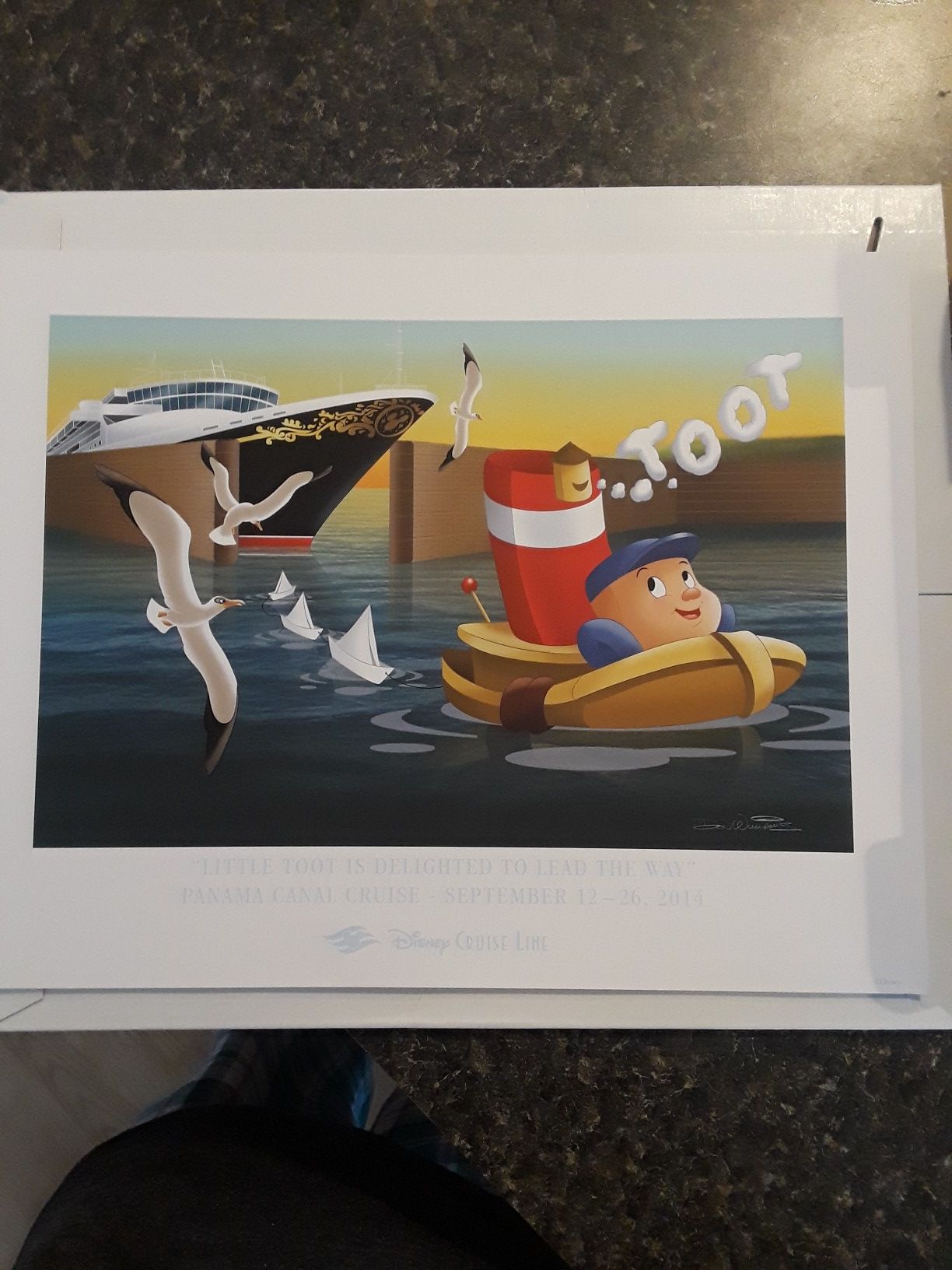 Disney Art print "Little Toot" collectable