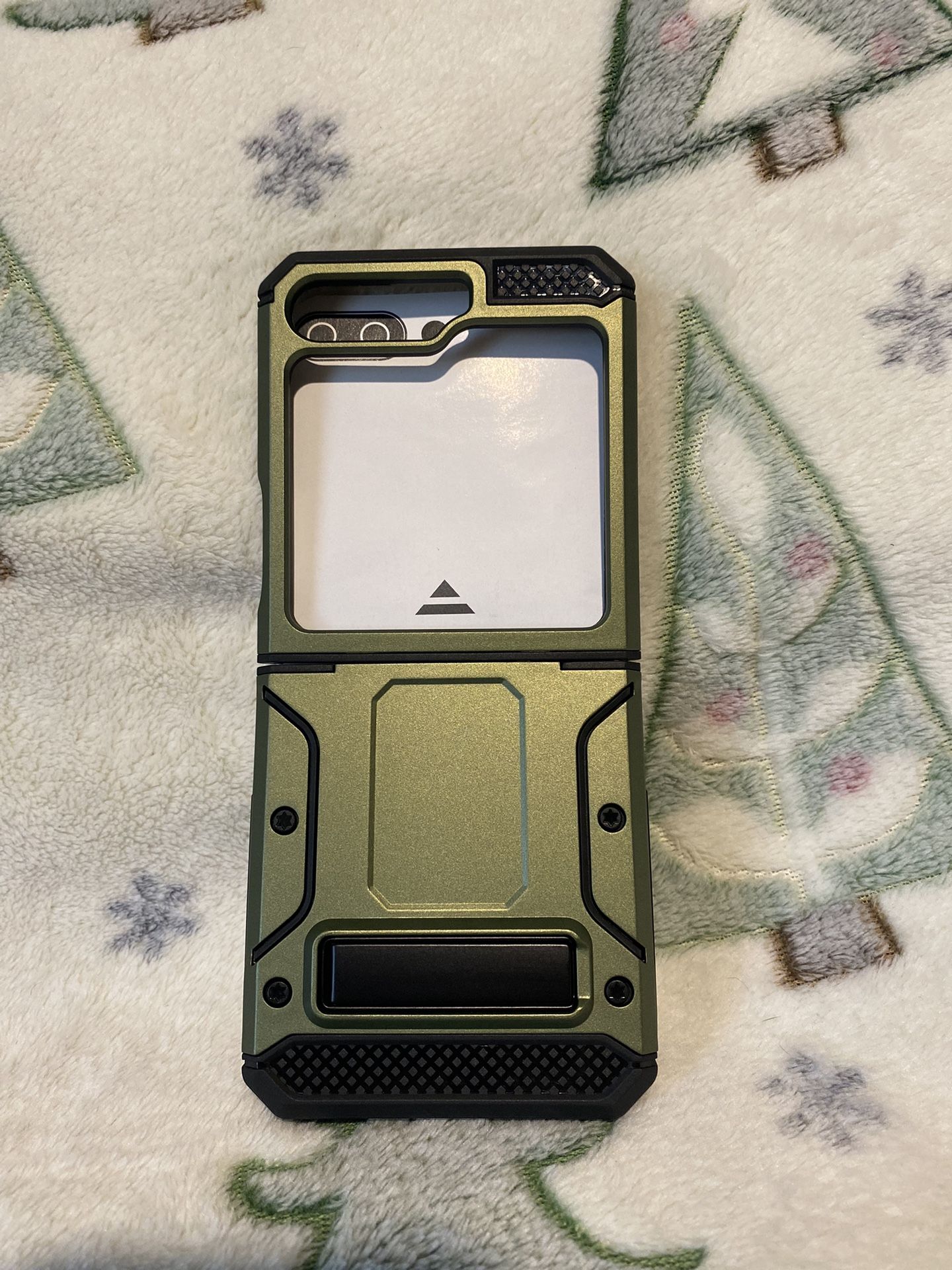 Military Rugged Shockproof W/ Stand Case For Samsung Galaxy Z Flip 5g Green NEW
