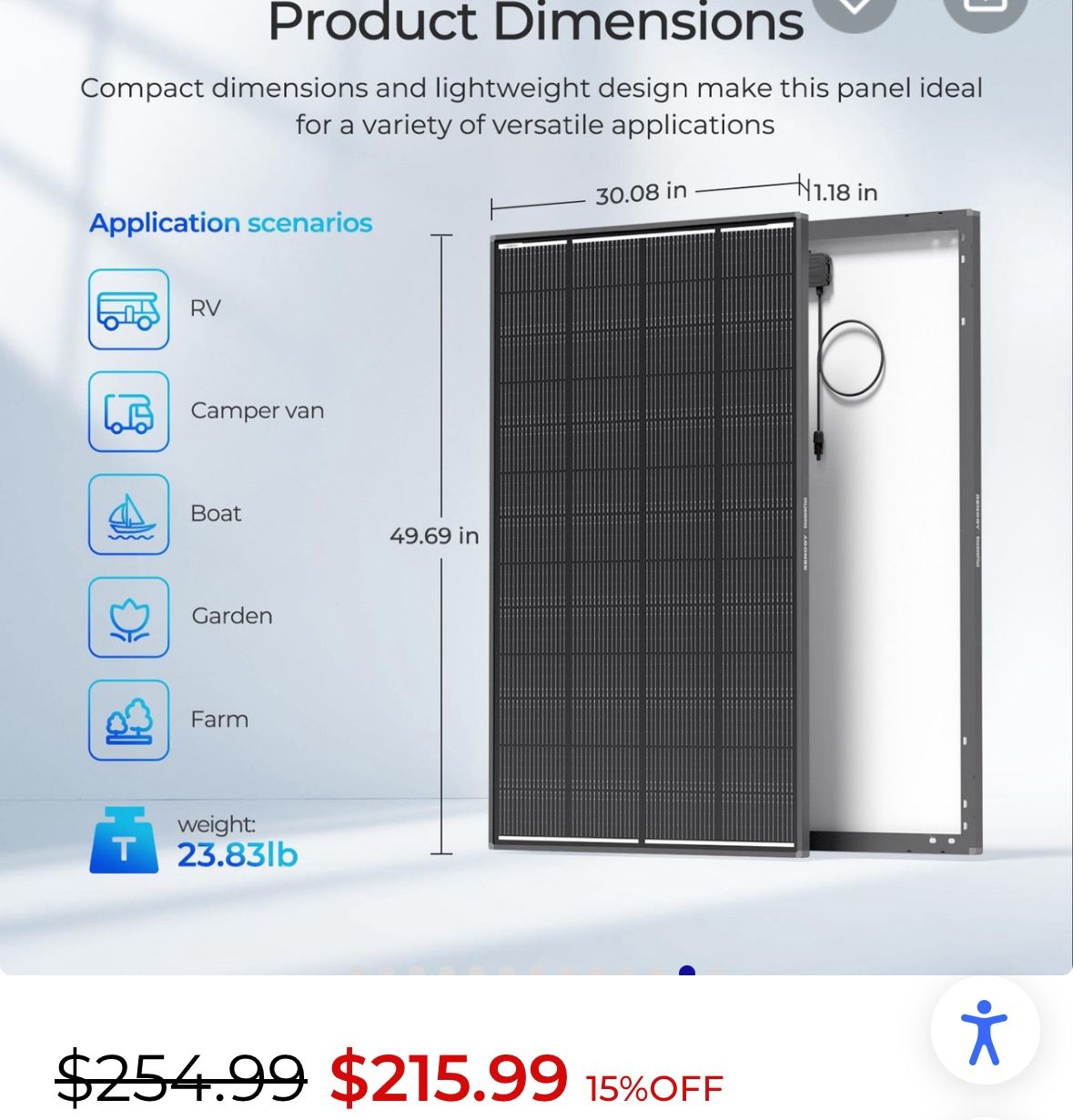 Solar Panel 200w