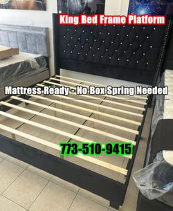 💥 King Platform Bed Frame 🚛