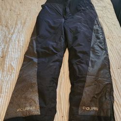 Polaris Snowmobile Pants Womens 2x-Large W/ suspenders Black