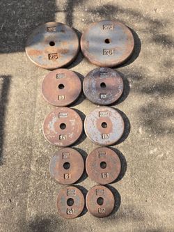 Rusty 100lb Standard 1inch Weight Plate Set