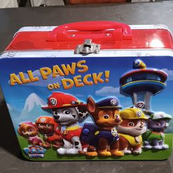 PAW PATROL  MATCHING CARD GAME IN METAL LUNCH BOX