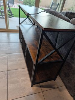 Bar cabinet with power