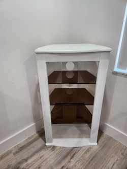 For Sale Corner table glass shelves