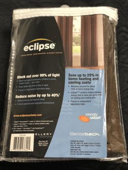 Set Of Eclipse Blockout Curtains. (2 Panels )