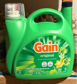 Gain Detergent Bigger 177 Oz, 134 loads ($19 each)
