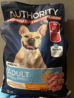 Authority small breed chicken and rice formula