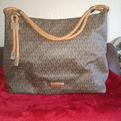 Michael Kors Signature Canvas Hobo Bag