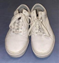 VANS Classic Tumble Old Skool White Leather size 4.5