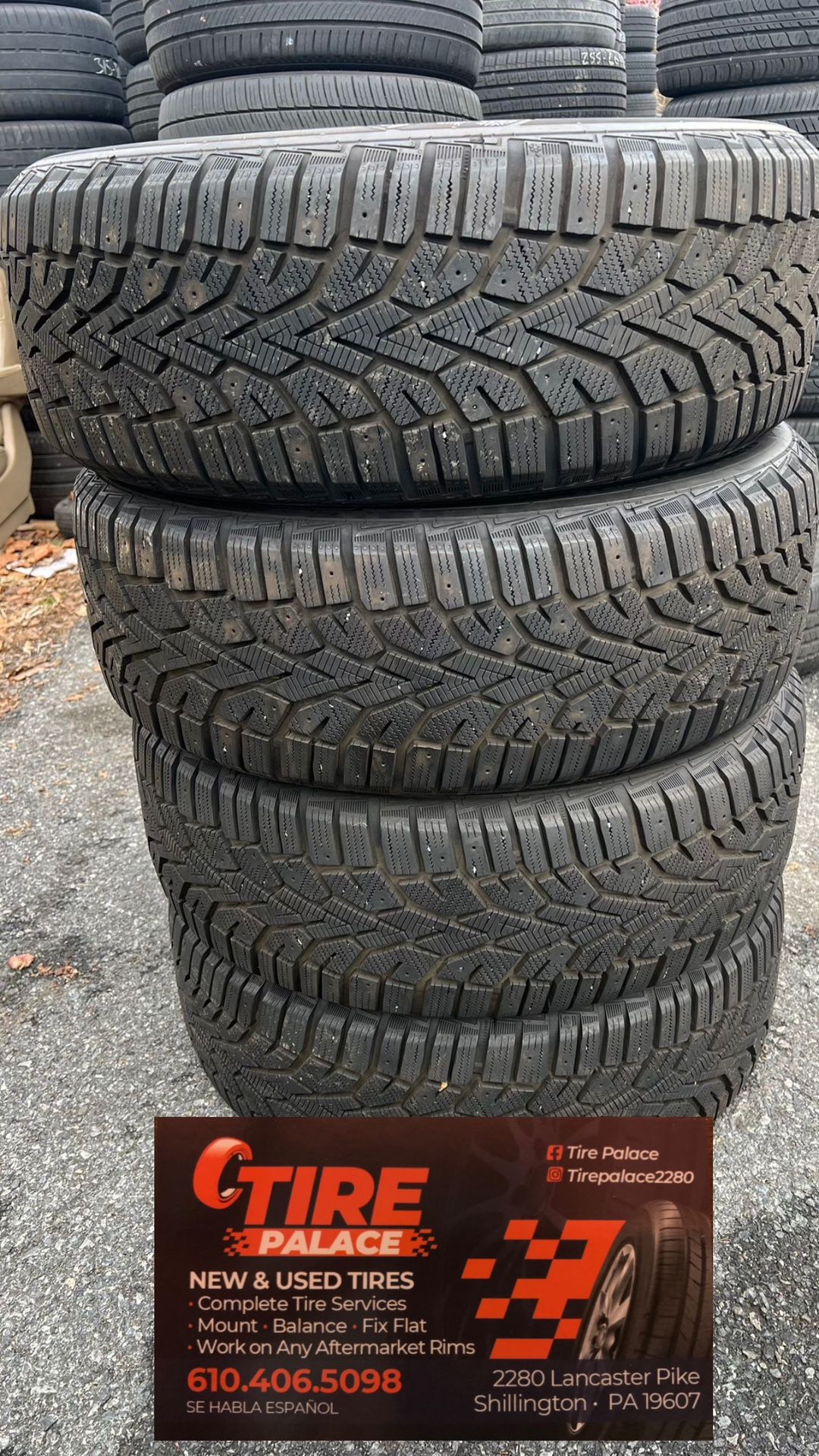 Used tires 225/60/18 general brand perfect for snow weather