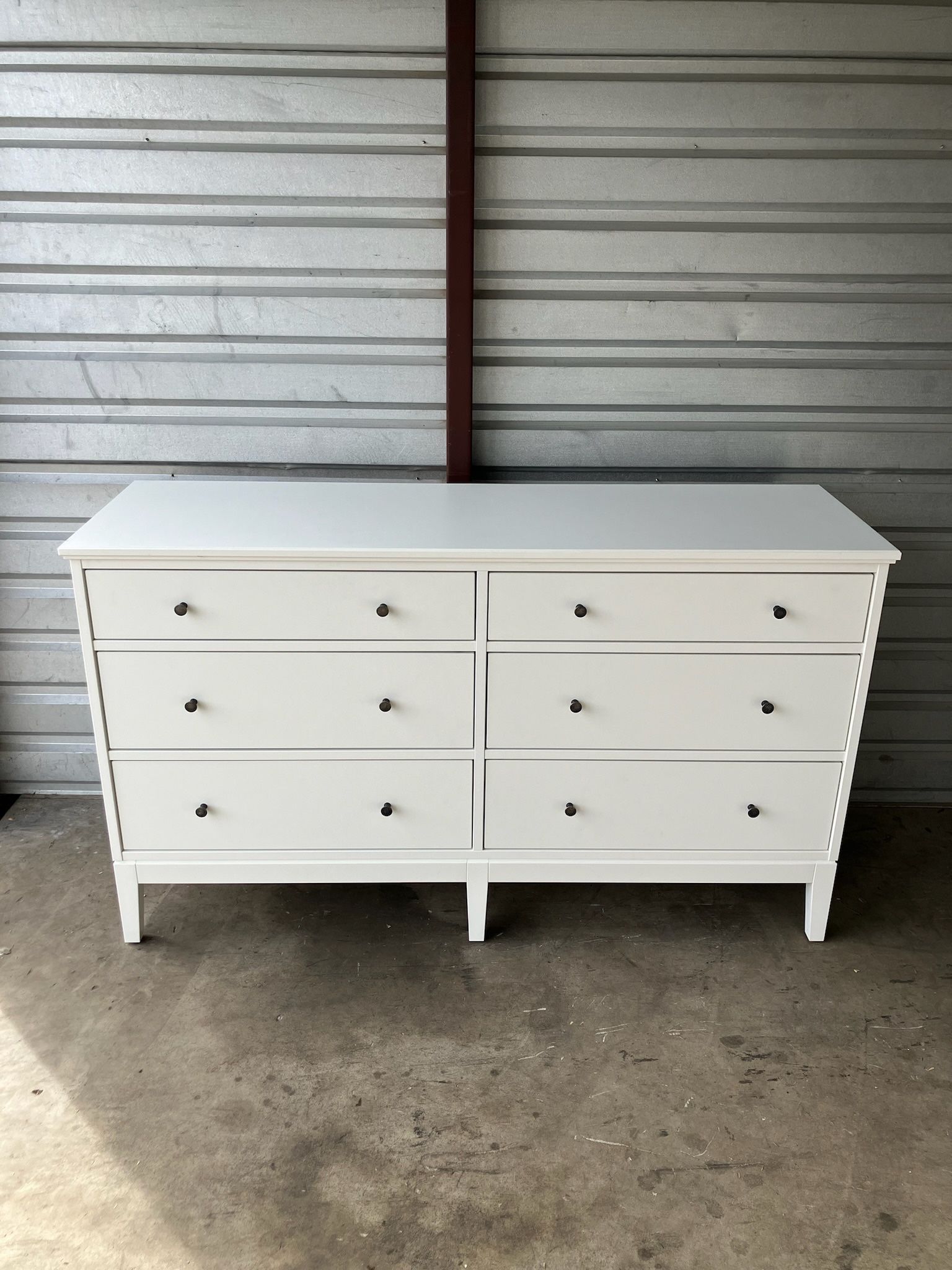 White Ikea Idanas 6 Drawer Dresser