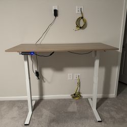 55 inch wide height adjustable standing desk