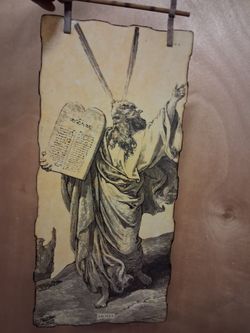 Moses Descending from Mount Sinai wall hanging/picture