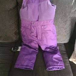 4t Girl Snow Overalls