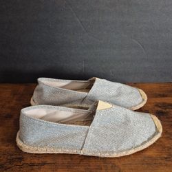 Men's Hemp Rope Sole Canvas Fisherman Shoes Size 8 - Eco-Friendly Comfort