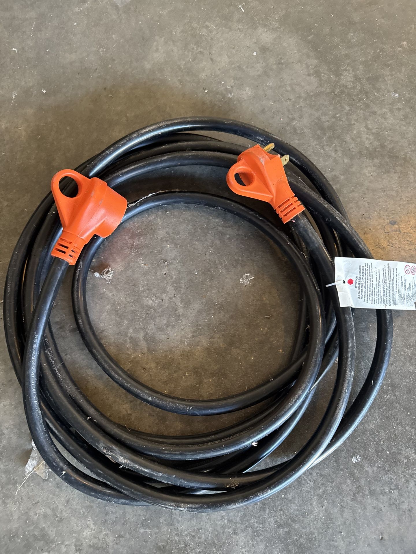 30 amp 25 feet RV extension cord