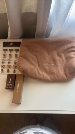 Rhode terry bag / sunbed bronzer & pocket brush
