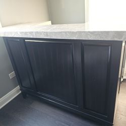 High Top Bar - Wood & Granite 